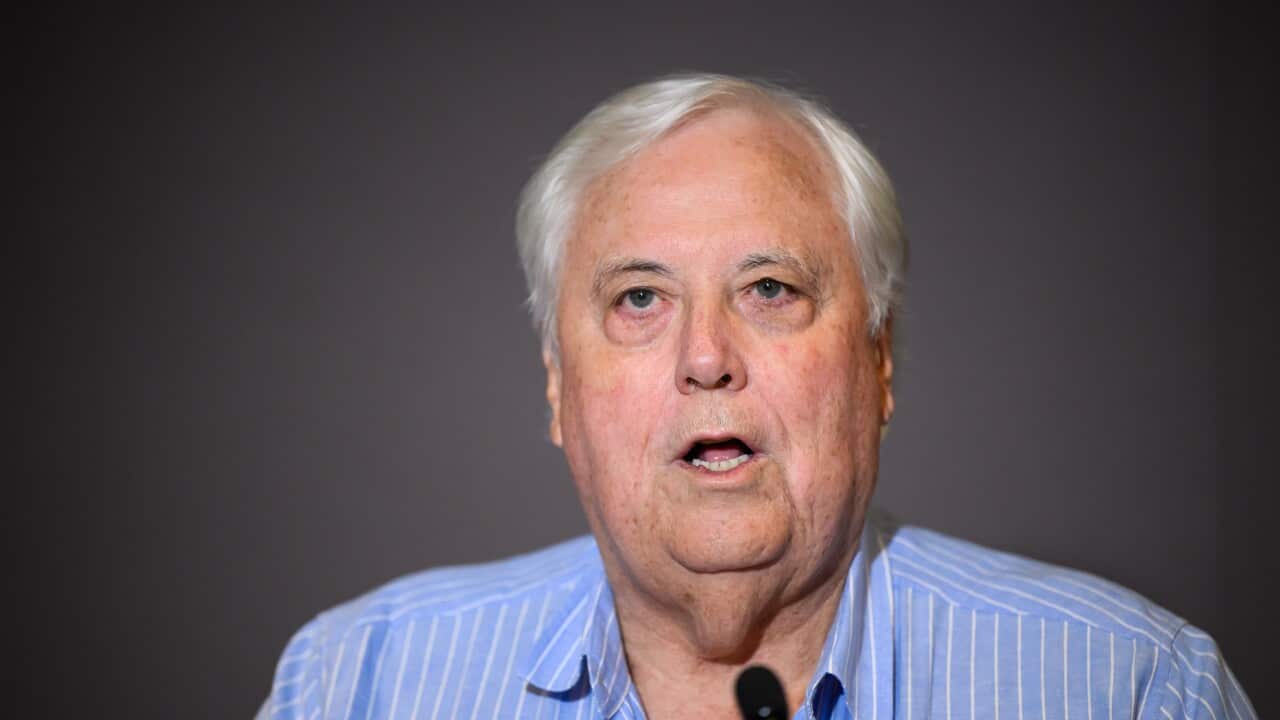 Chair of the Trumpet of Patriots party Clive Palmer.