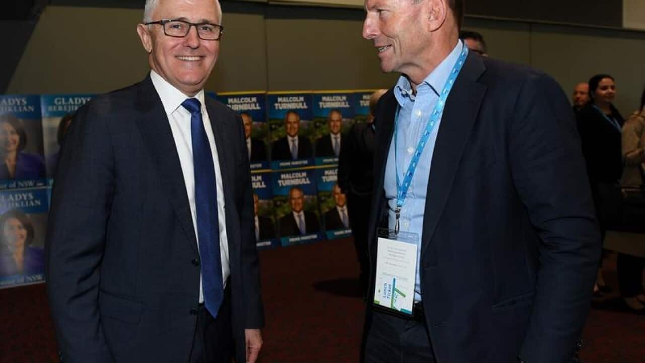 A file image of Malcolm Turnbull and Tony Abbott.