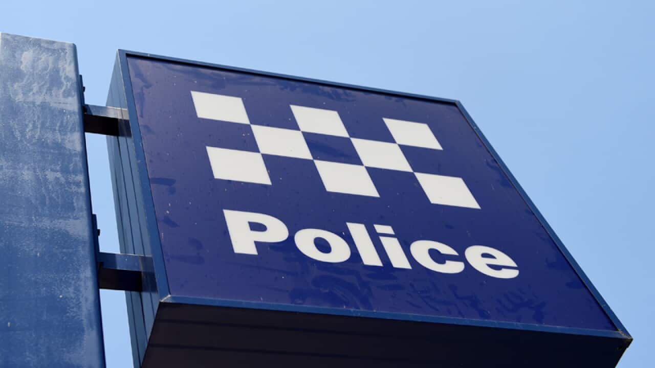 A Police sign