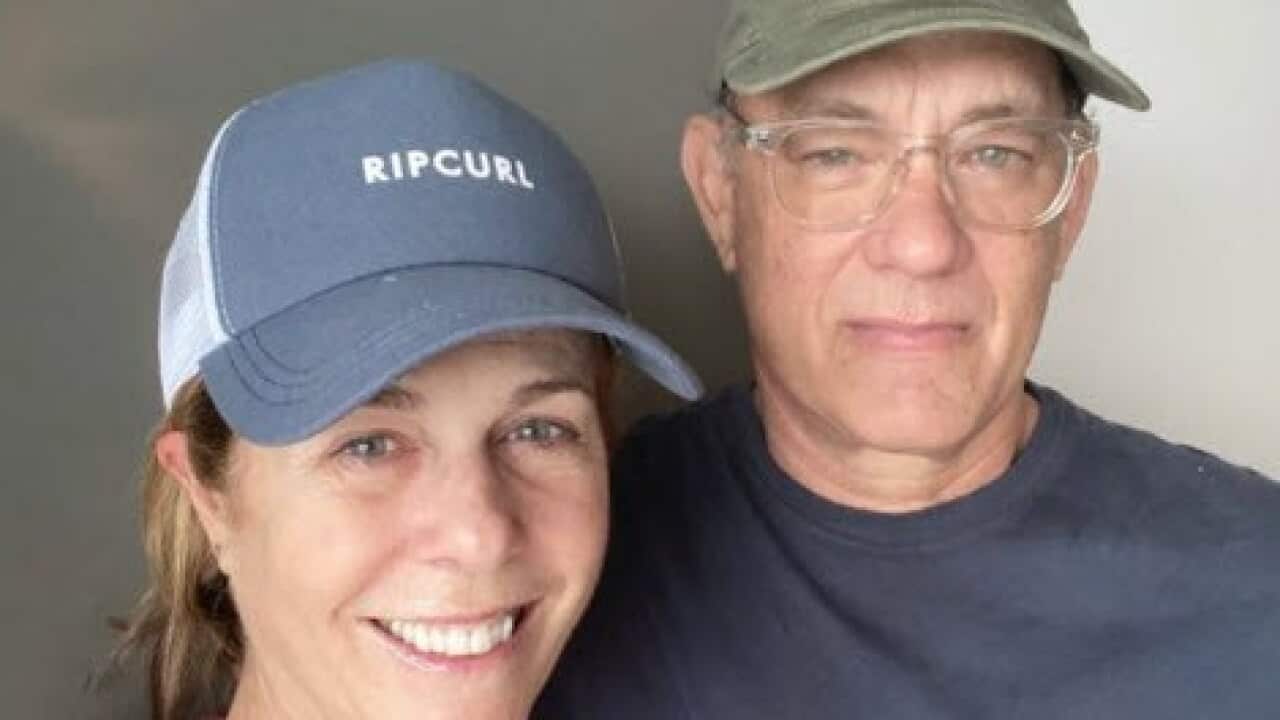 Tom Hanks and his wife Rita in Australia.