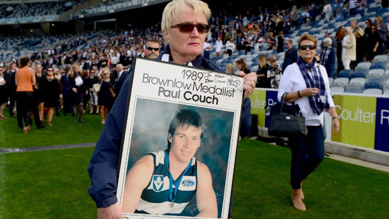 A service to celebrate the life of Geelong champion Paul Couch