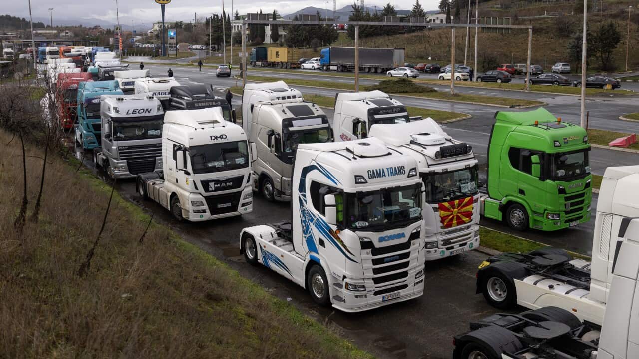 Western Balkan truck drivers block EU border terminals to protest new exit/entry system
