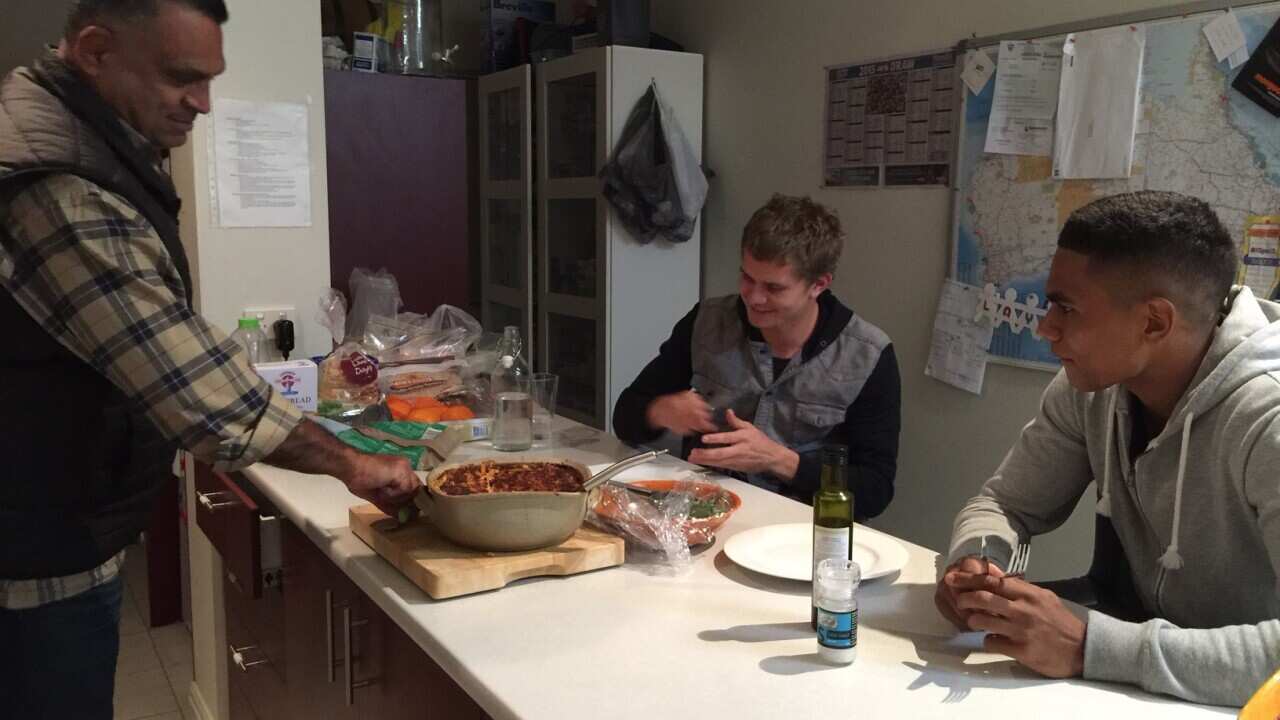 Leon and Kate Egan have hosted first-year Indigenous players for the past three seasons (SBS).