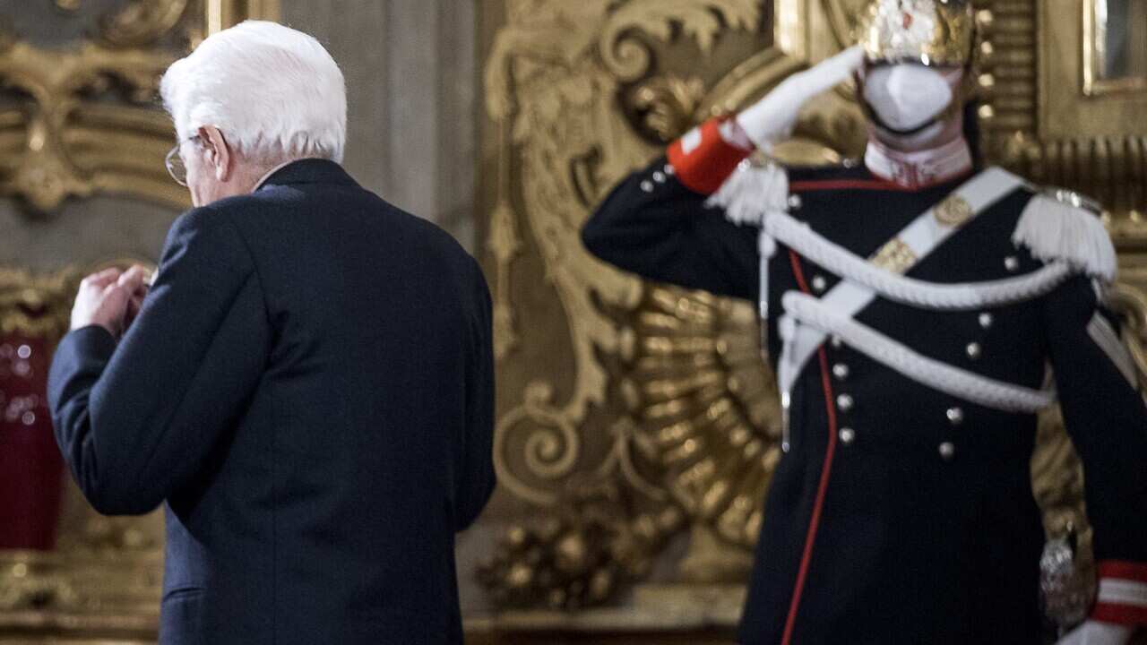 Italian President Sergio Mattarella.