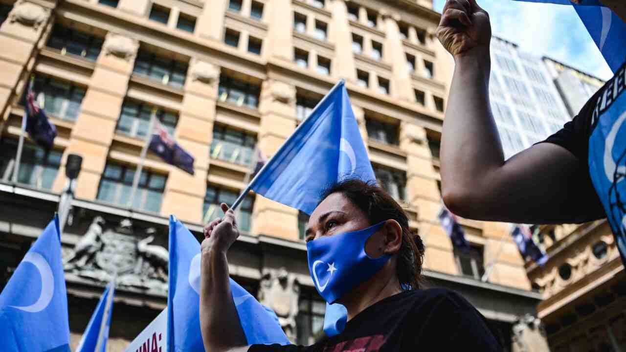 UYGHUR AUSTRALIA PROTEST CHINA HUMAN RIGHTS