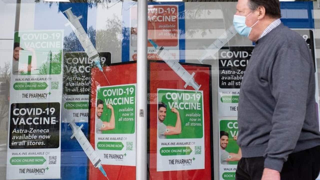 An ACT pharmacy offering COVID-19 vaccinations.