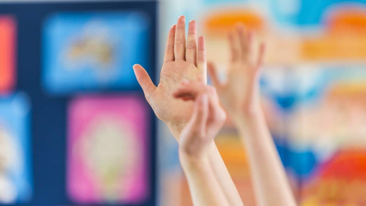 answering questions in classroom