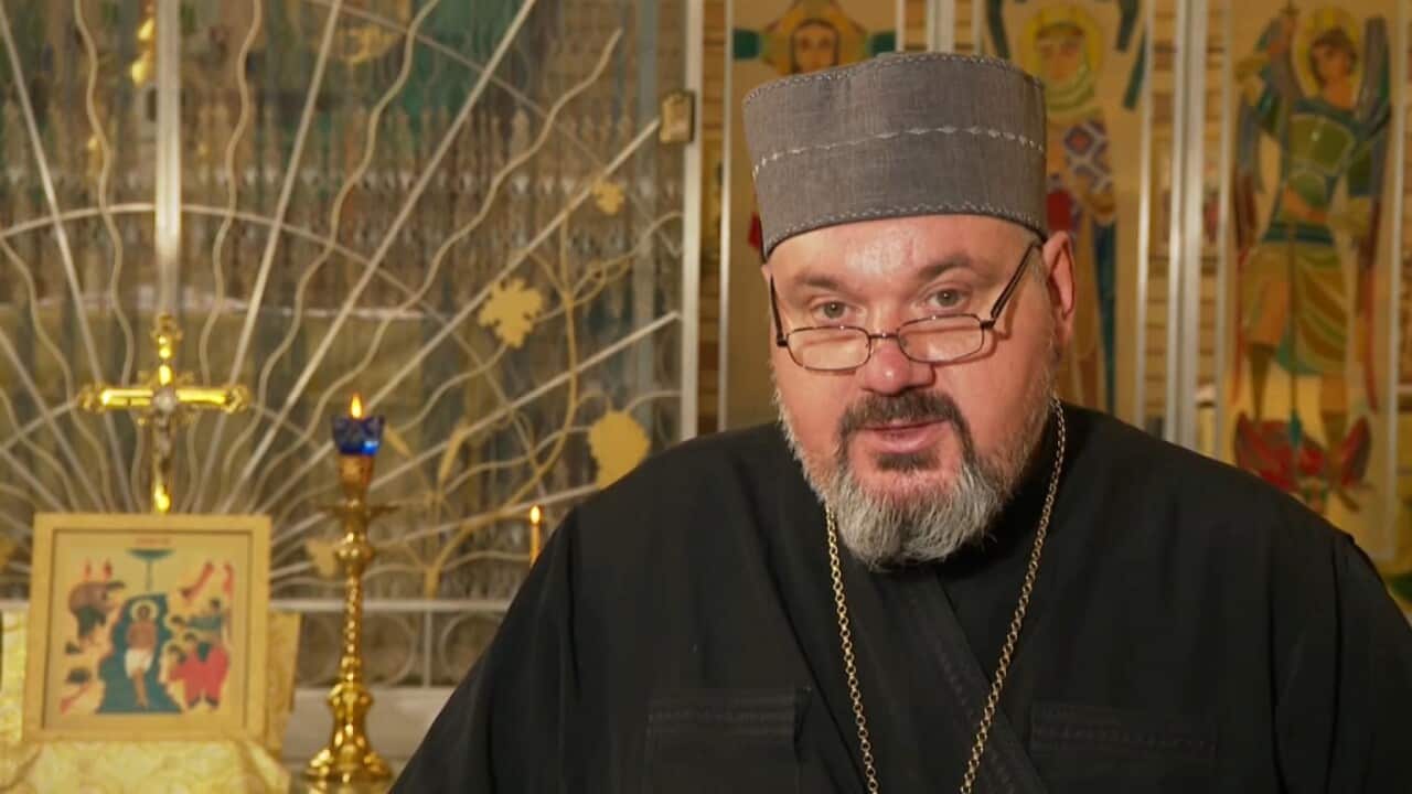 The Very Reverend Father Simon Ckuj from the Ukrainian Catholic Church in Sydney's Lidcombe