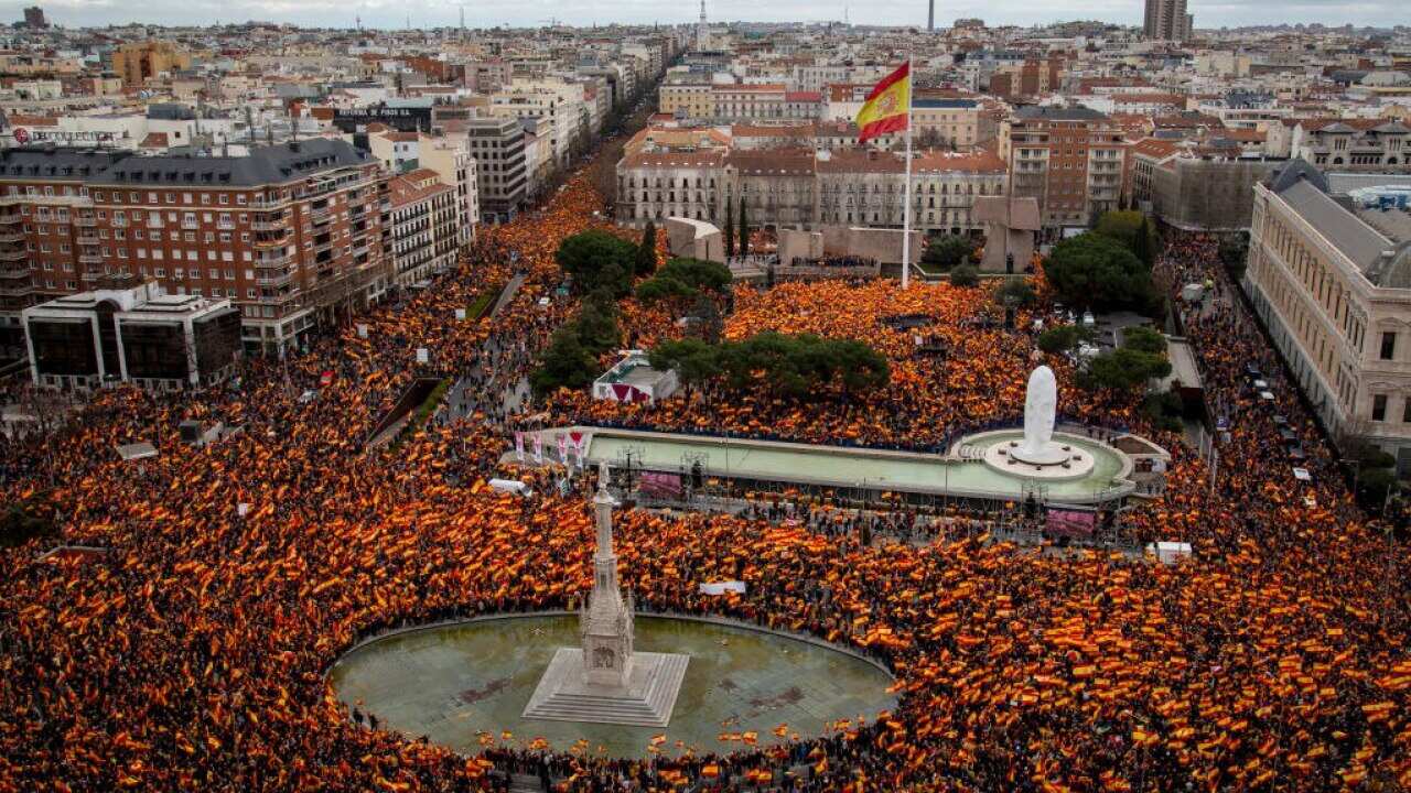 Spain's Right-Wing Demonstrate Against Prime Minister