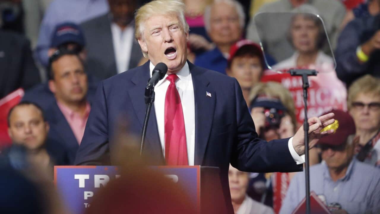 Republican presidential candidate Donald Trump