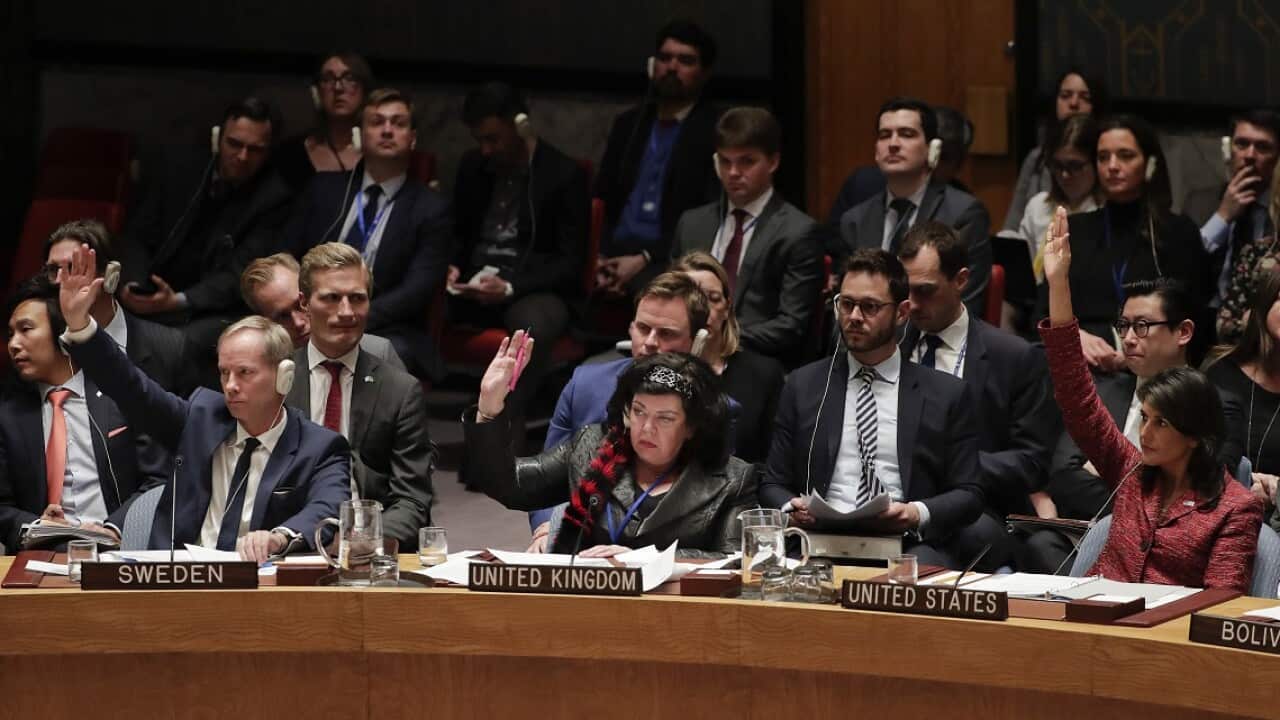 Sweden, Britain and the US vote against a draft resolution presented by Russia.