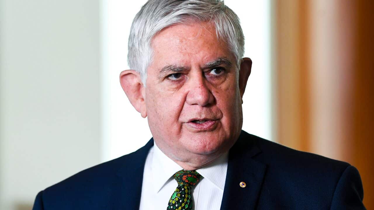 Minister for Indigenous Australians Ken Wyatt speaks to the media during a press conference at Parliament House in Canberra