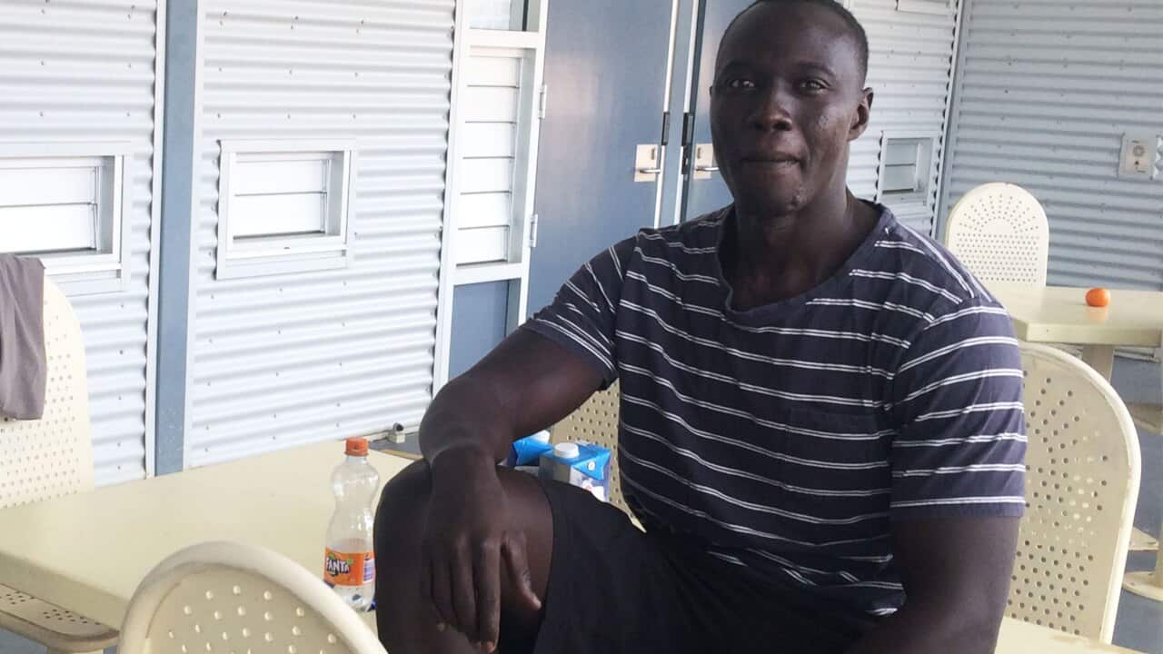 William Yekrop, a South Sudanese refugee, in immigration detention.
