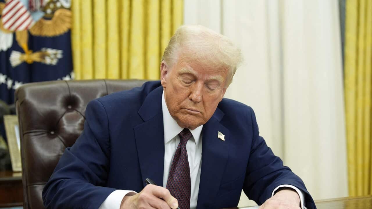 Donald Trump signs an executive order - Washington