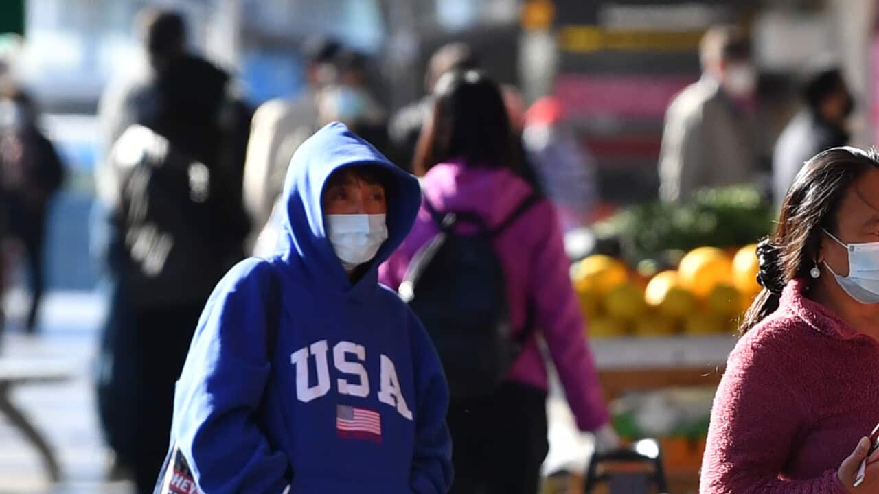 Shoppers wearing face masks at Bankstown in Sydney, Friday, July 30, 2021