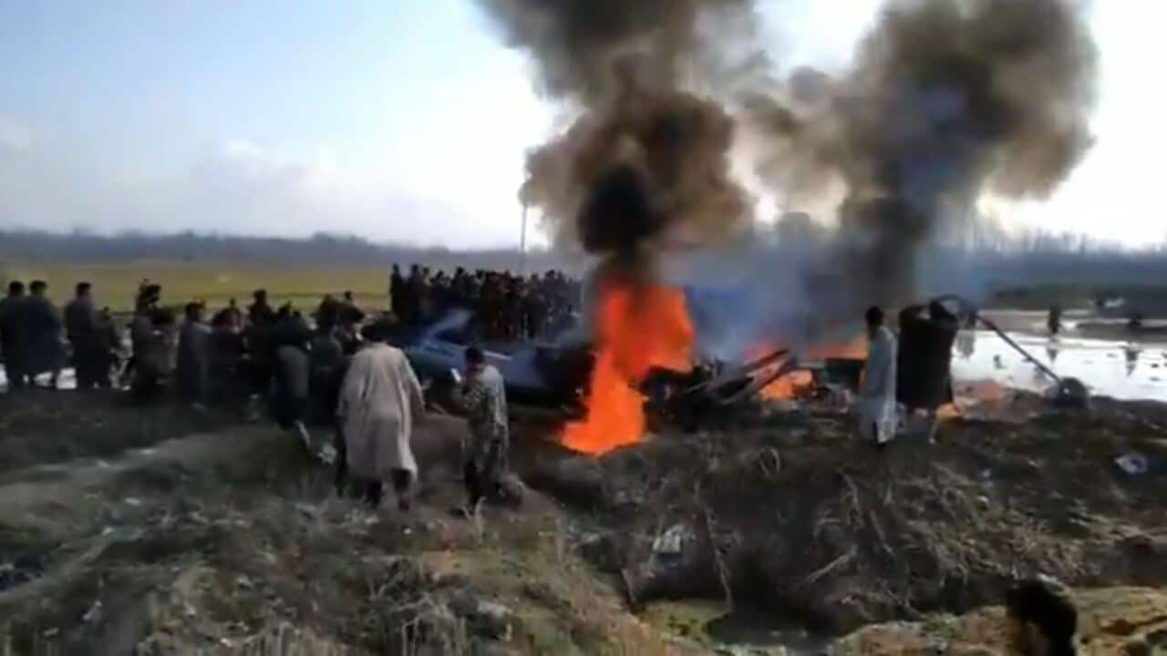 One of the crash sites in Garend Kalan village. 
