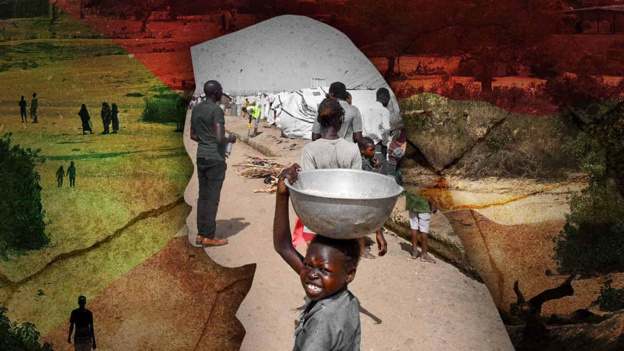 A composite of scenes from Sudan