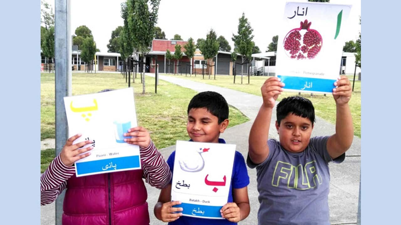 Kids attending Urdu classes in Australia