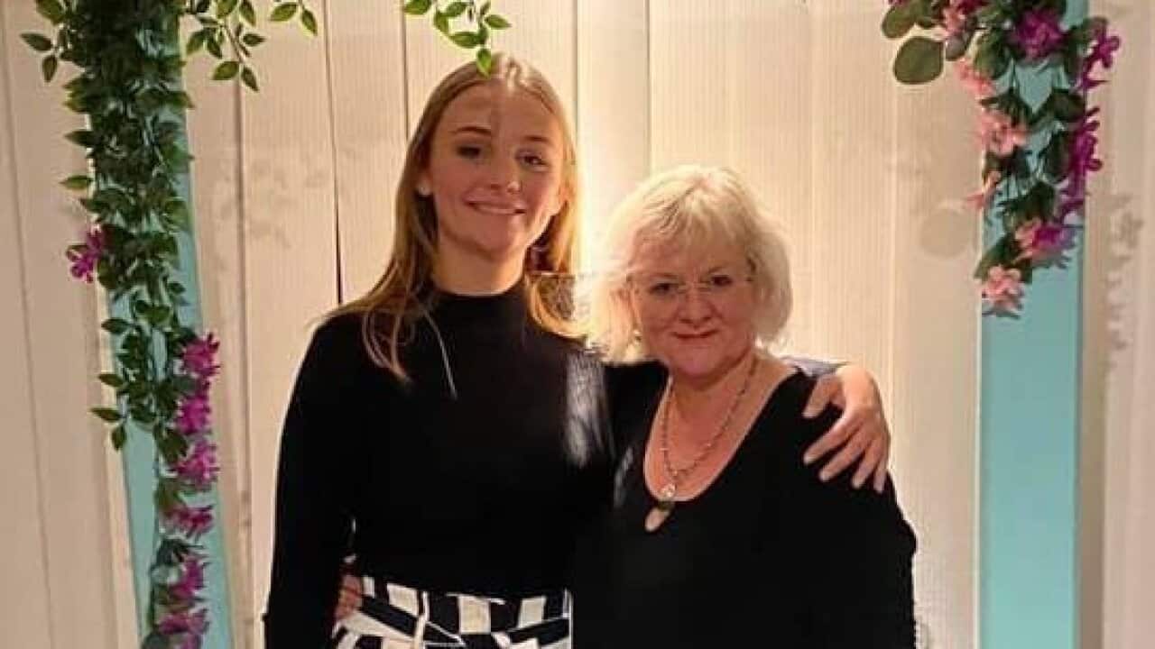 Sara Passarini with her mother.