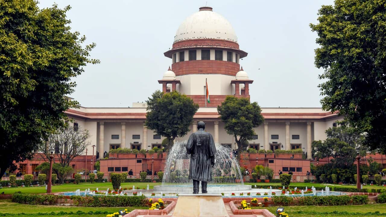 India: A view of the Supreme Court of India (SCI) building
