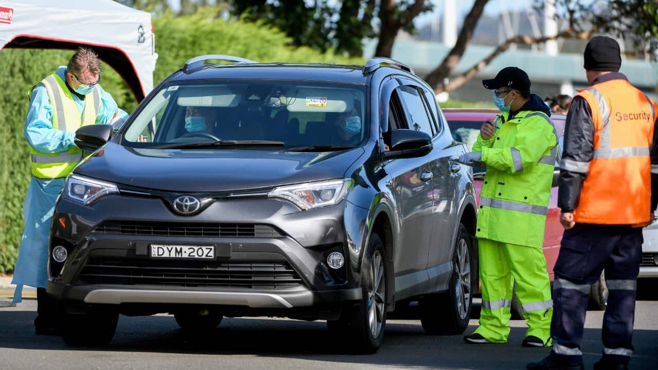 Covid-19 test in NSW (AAP Image-Bianca De Marchi)