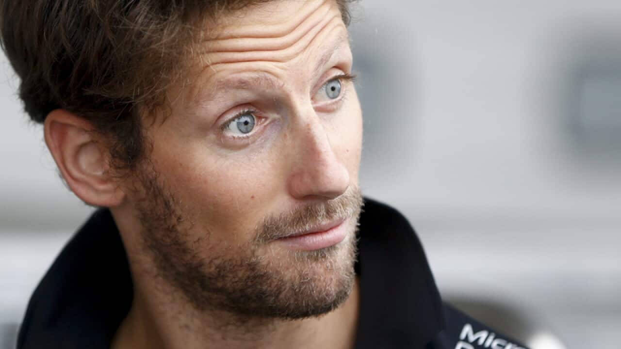 French Formula One driver Romain Grosjean.