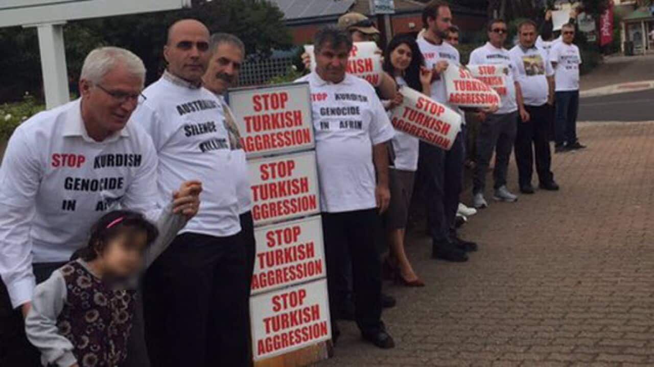 Kurds protest in Adelaide