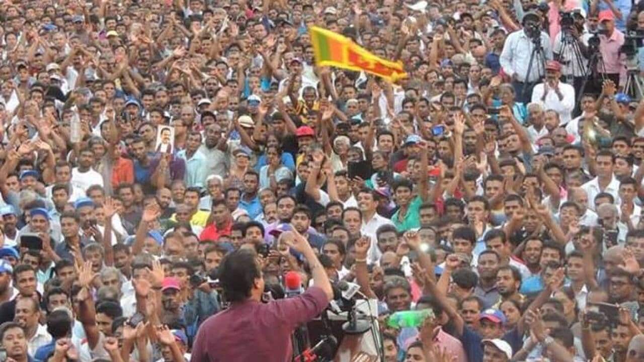 Joint Opposition rally in Sri Lanka