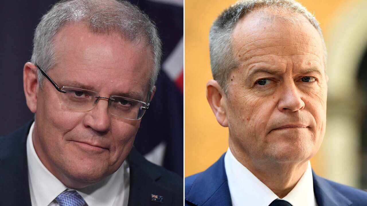 PM Scott Morrison and Federal Labor Leader Bill Shorten