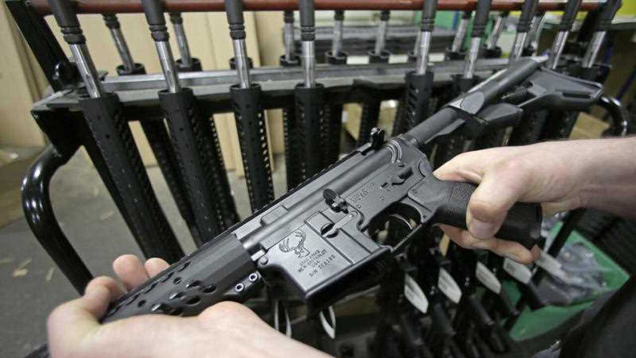 2013 file photo of a newly assembled AR-15 rifle at the Stag Arms company in New Britain, Connecticut