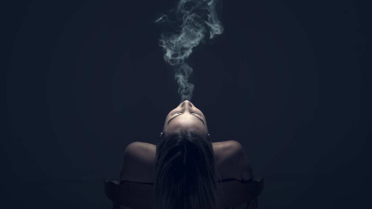 Woman smoking