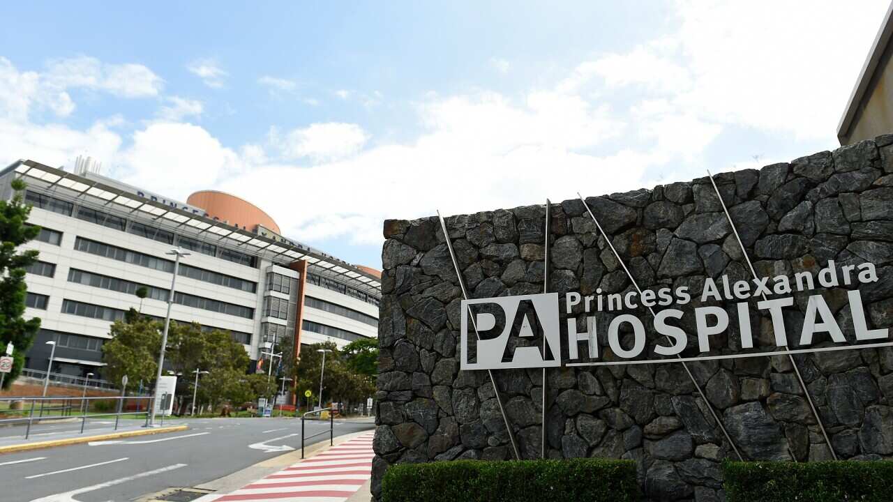 The Princess Alexandra Hospital has been placed under lockdown after a positive COVID-19 case. 