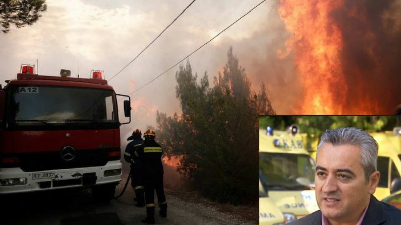 Ο πρόεδρος των εργαζομένων του ΕΚΑΒ, Γιώργος Μαθιόπουλος.