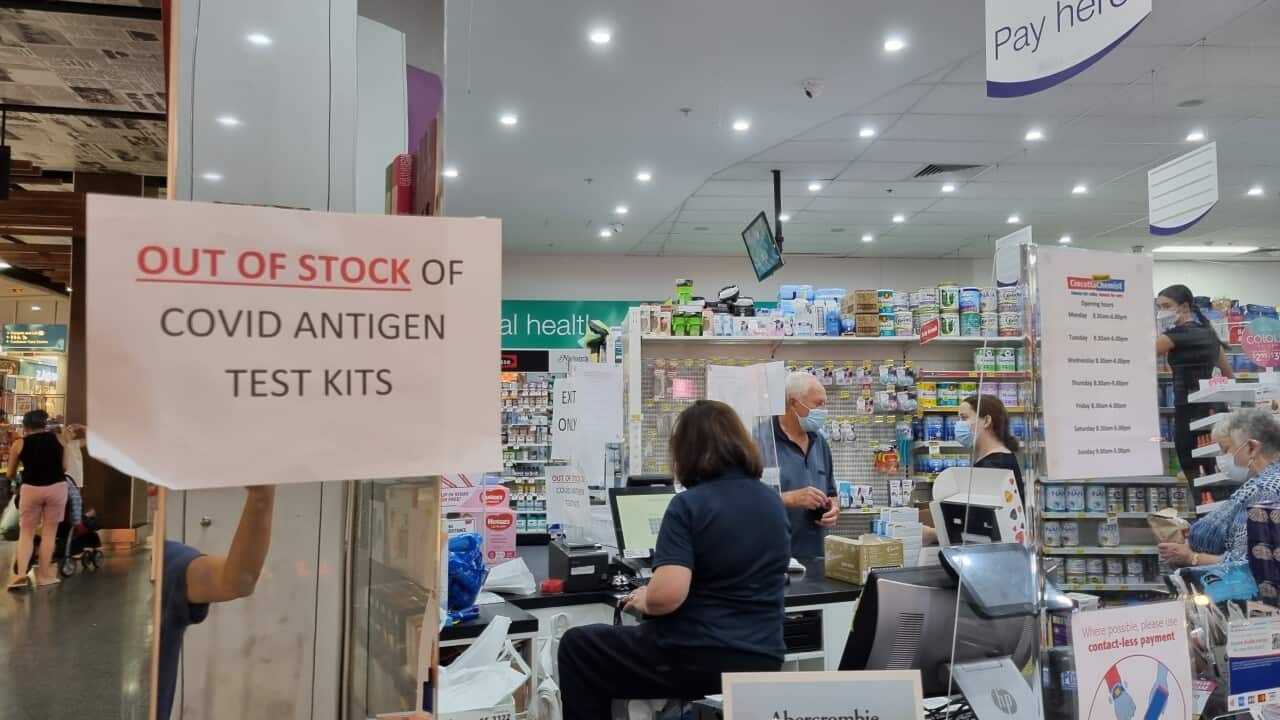 Out of stock of COVID antigen test kit signs are still everywhere