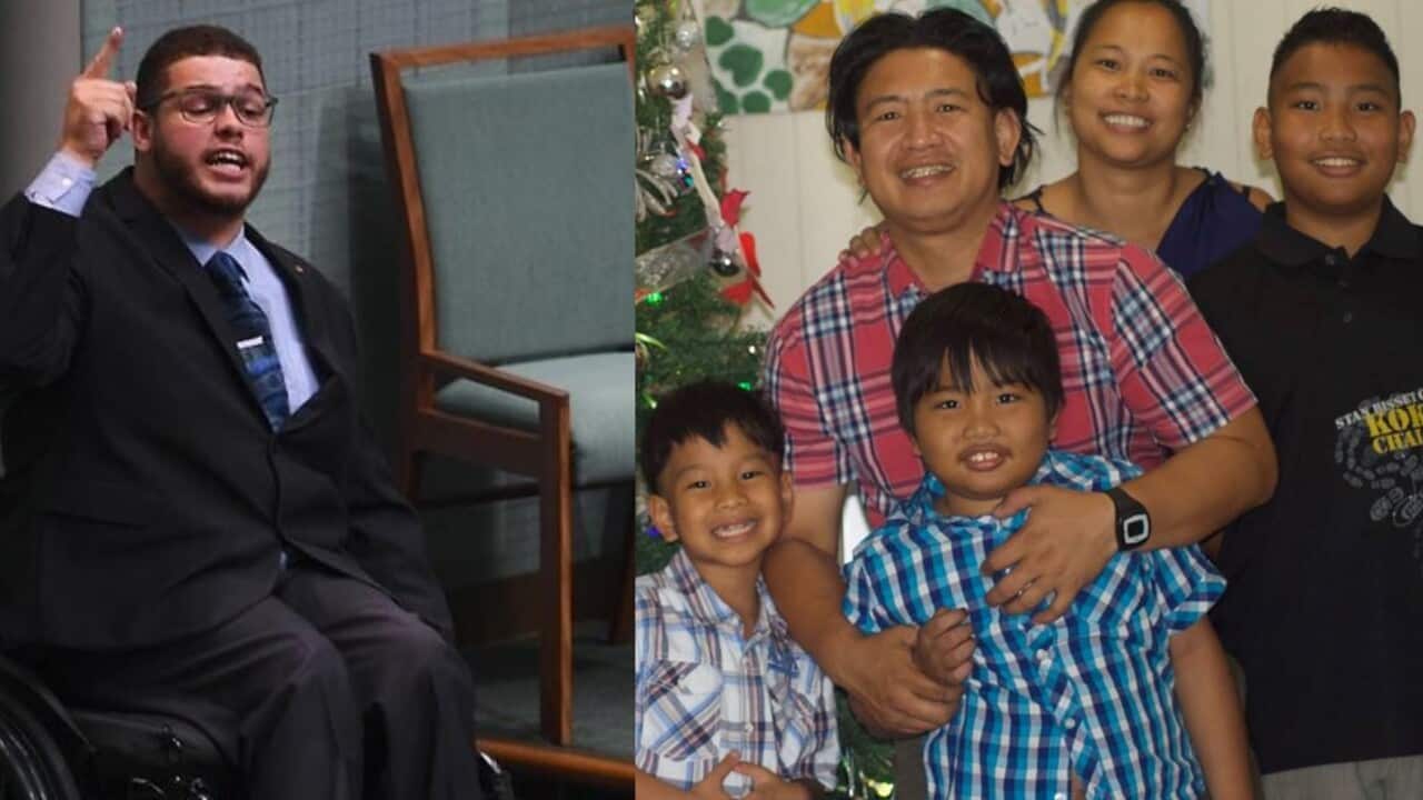 Senator Jordon Steele-John and Custodio family