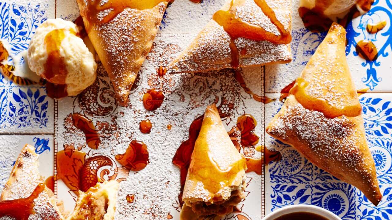 Chestnut pastries with vino cotto