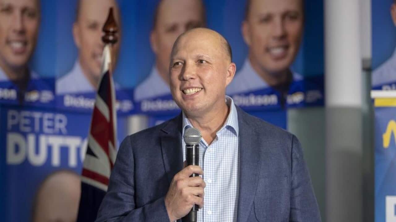 Federal Member for Dickson Peter Dutton thanks supporters