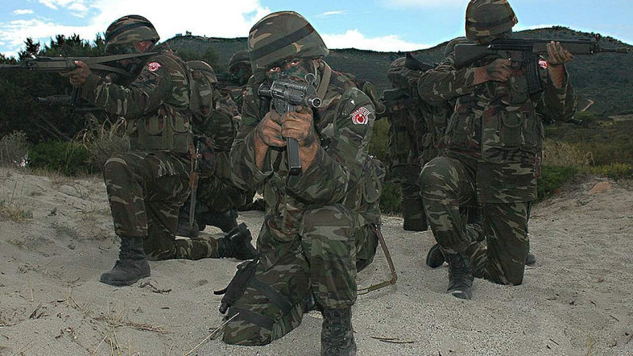 Turkish troops