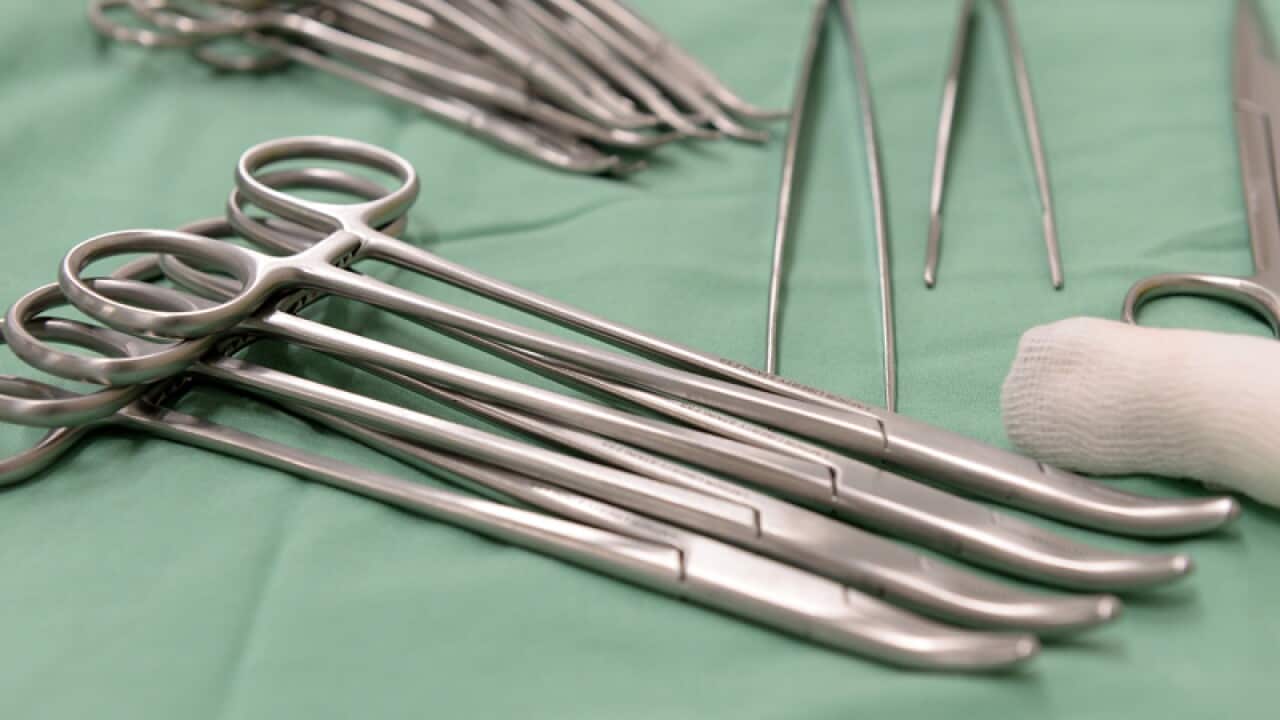 Surgical equipment in a hospital