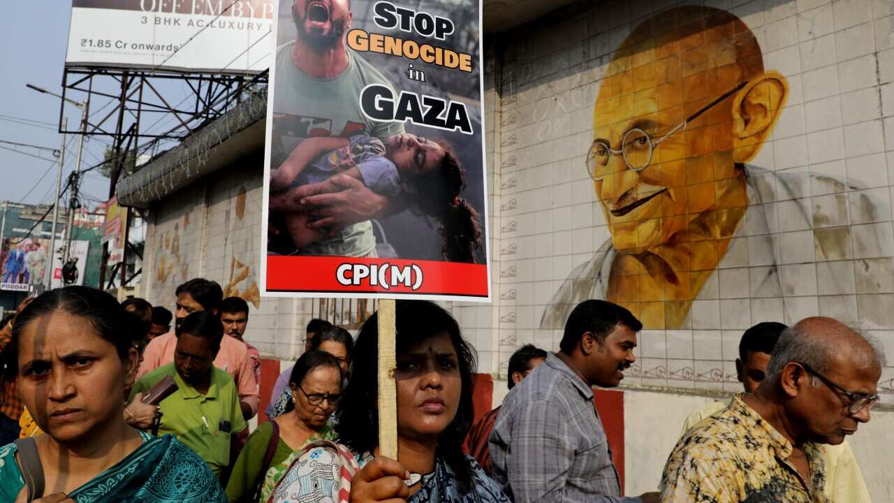 INDIA PROTEST ISRAEL GAZA CONFLICT