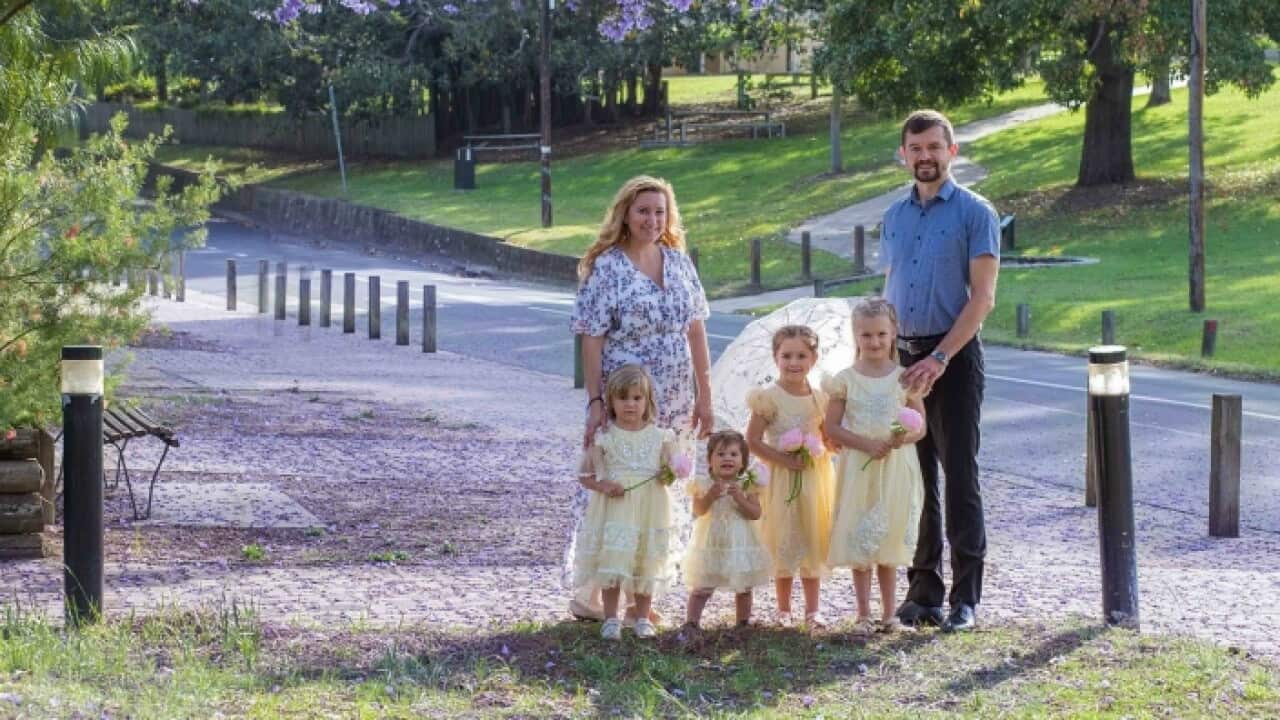 Ruslan Shaimiev and Alena Yusupova with kids