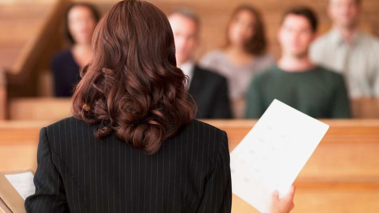 Lawyer back view