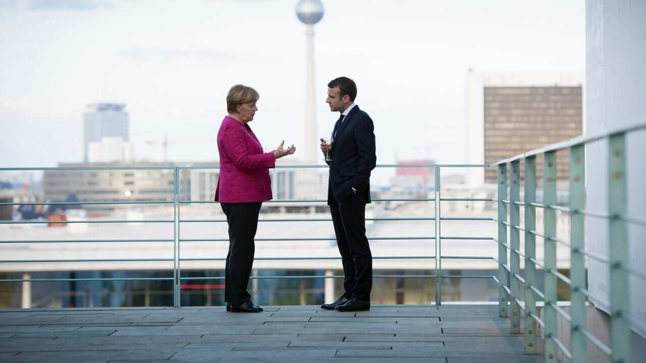 Angela Merkel & Emmanuel Macron