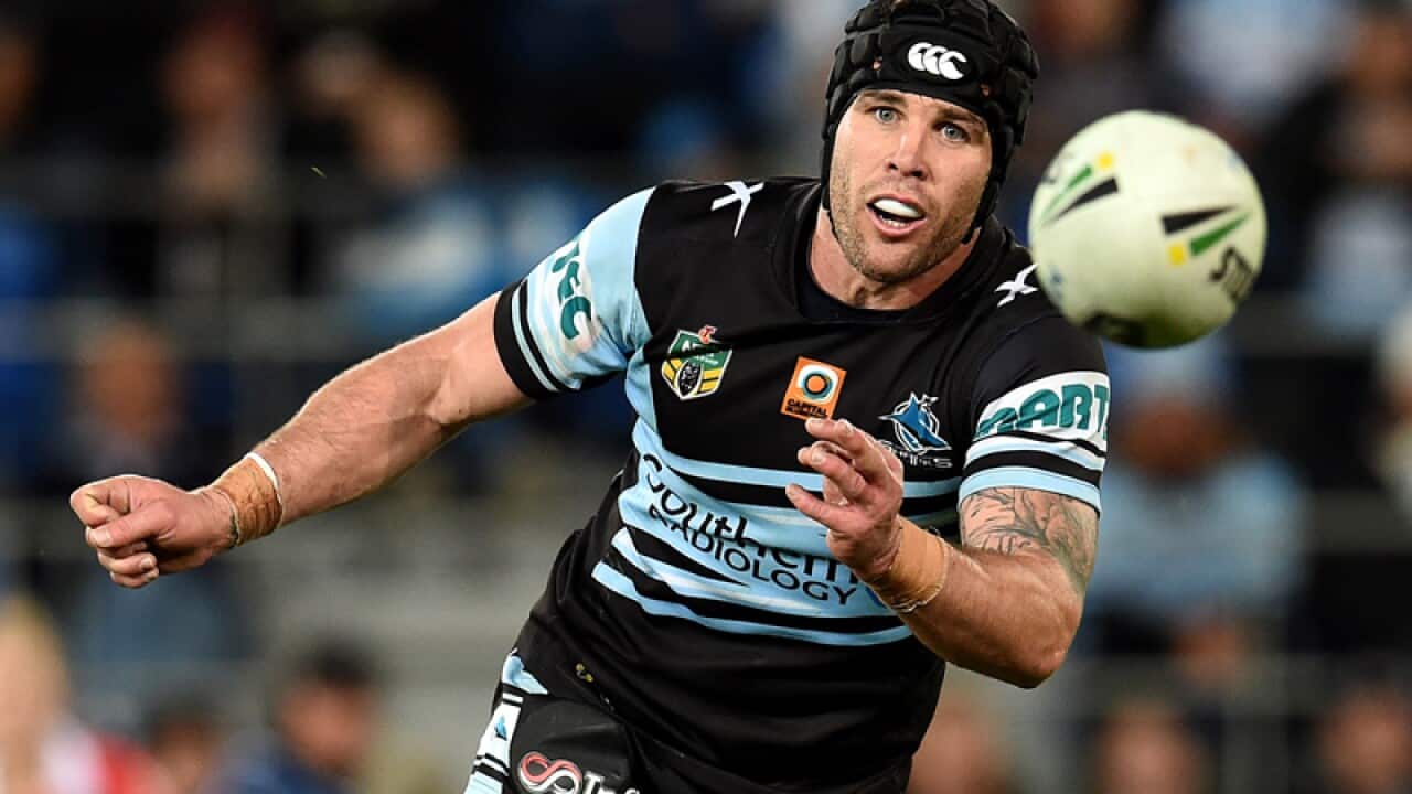 Michael Ennis of the Cronulla Sharks