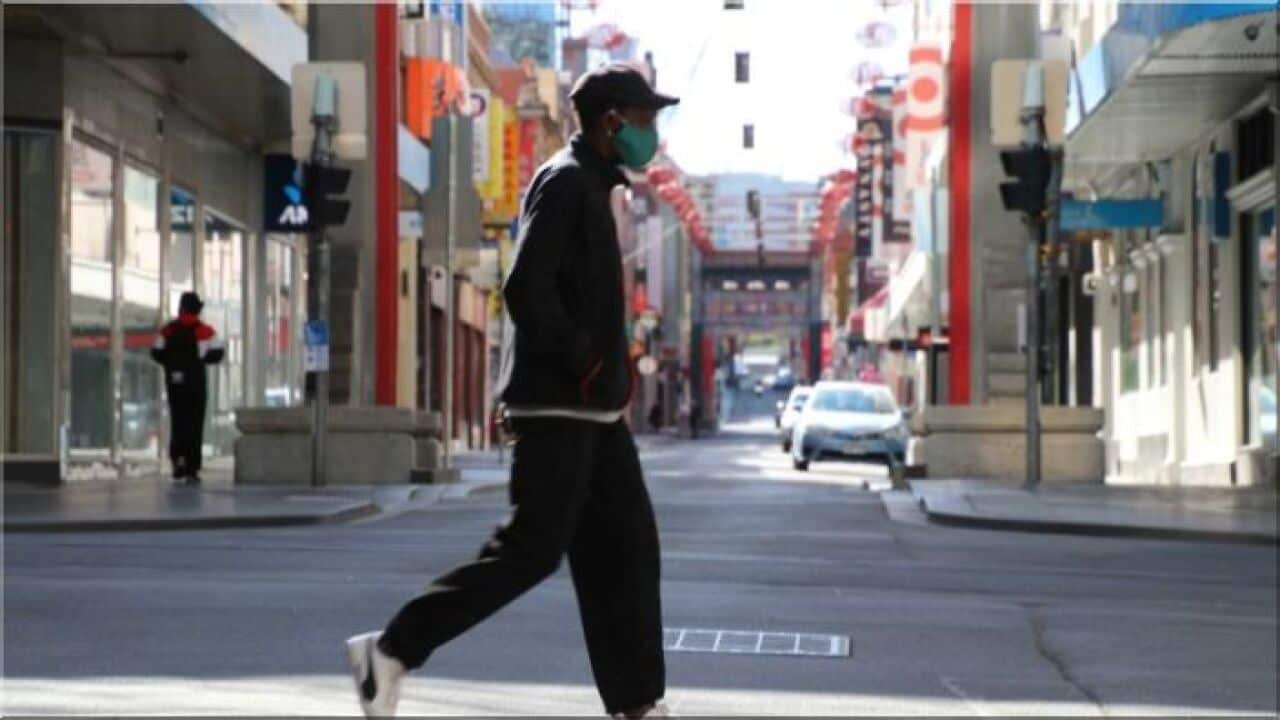 China Town, Melbourne, in stage 4 restrictions