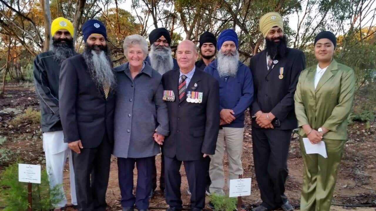 the ANZAC Dawn Service in Mantung on ANZAC Day (25 April 2017)