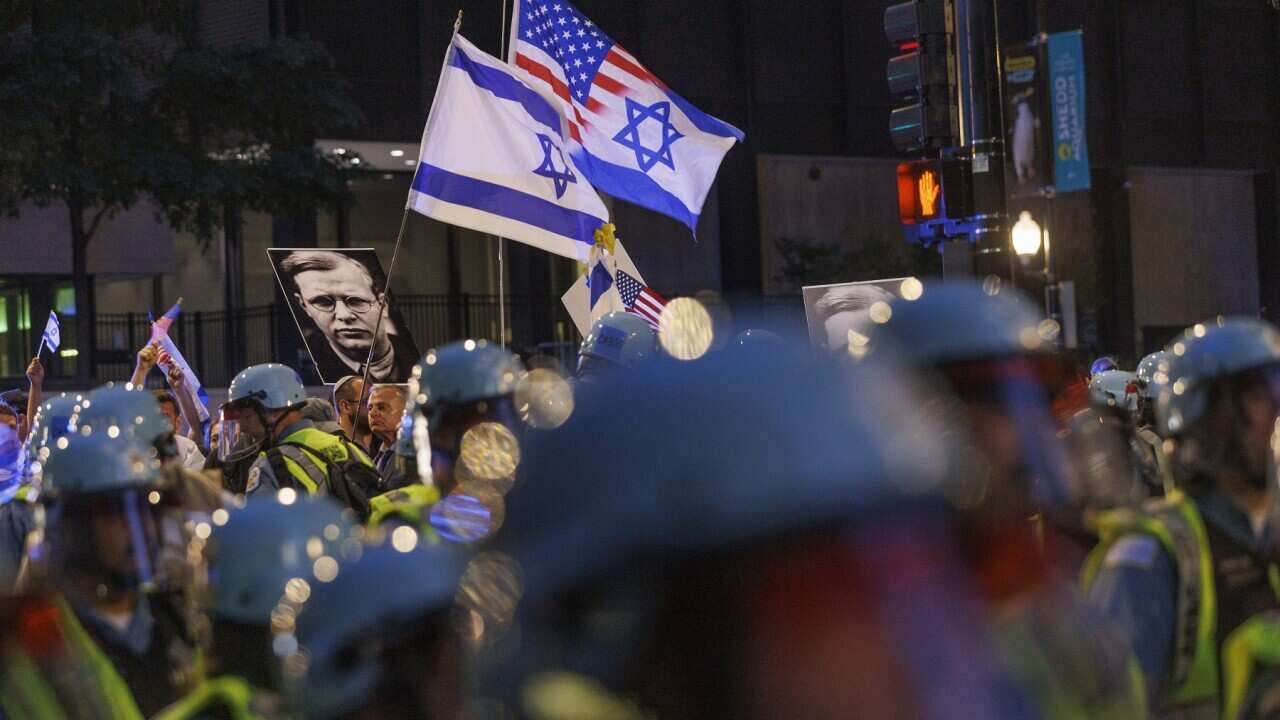 Pro-Palestine Demonstrators Stage Protests in Chicago as The Democratic National Convention Continues
