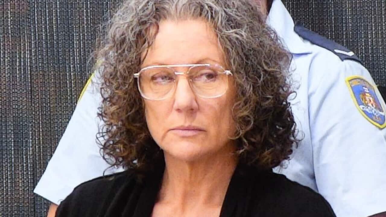 Kathleen Folbigg appears on a video link
