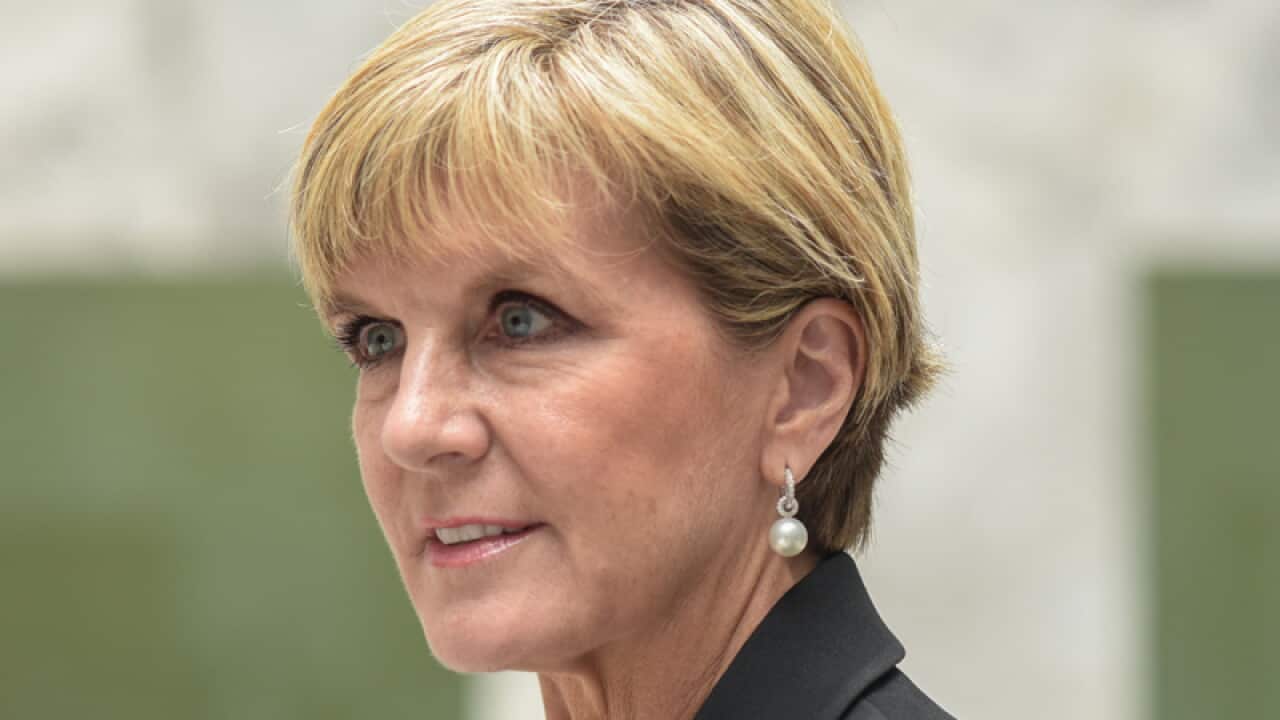 Foreign Minister Julie Bishop in Indonesia