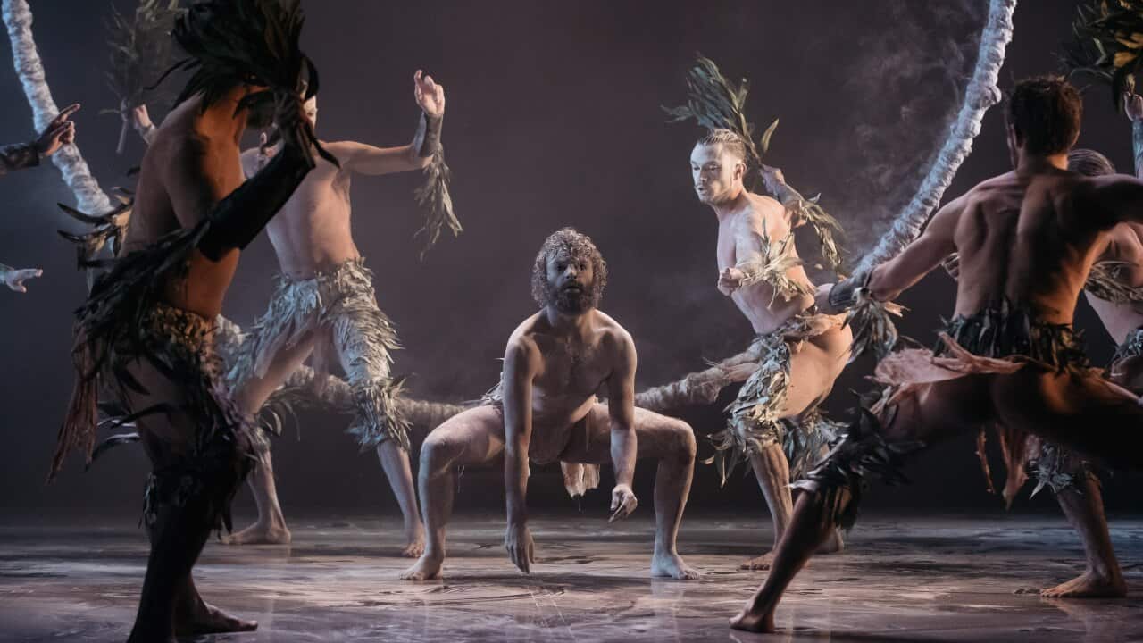 A scene from Bangarra Dance Theatre’s Bennelong about one of the oldest cultures in the world: Australian Indigenous culture.